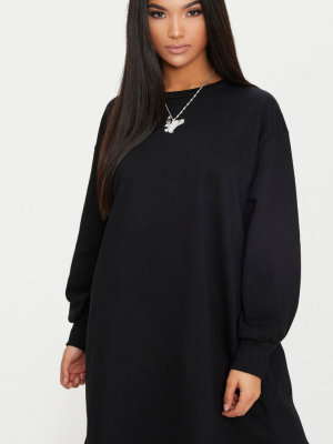 Black Oversized Sweater Dress