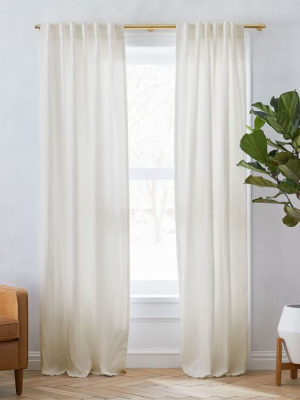 Belgian Flax Linen Curtain - Natural