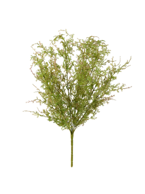 Vickerman 22" Artificial Green Sweet Annie Fern Bush.