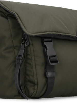 Prada Fold Over Top Logo Belt Bag