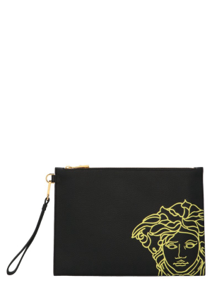 Versace Medusa Print Clutch Bag