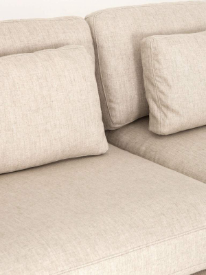 Bloor Sofa W/ottoman, Essence Natural