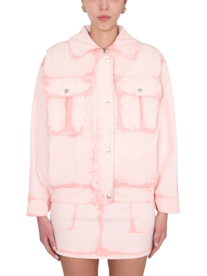 Alberta Ferretti Sorbet Sky Dye Denim Jacket