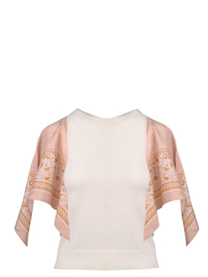 See By Chloé Foulard Sleeve Crewneck Sweatshirt