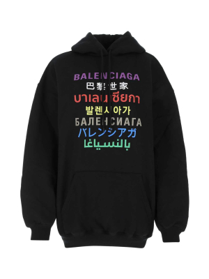 Balenciaga Languages Printed Hoodie