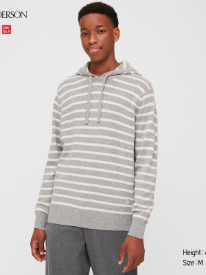 Men Wool-blend Long-sleeve Pullover Hoodie (jw Anderson)