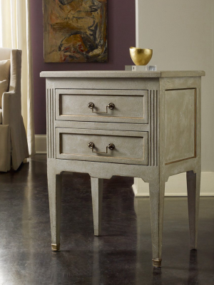 Manor House Bedside Chest-antique Grey