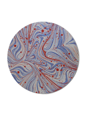 Tisch New York Marble Red And Blue Placemat
