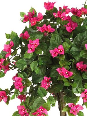 Nearly Natural 5' Mini Bougainvillea Topiary