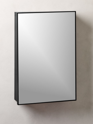 Infinity Black Medicine Cabinet 18"x27"