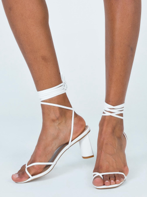 The Lena Heels White