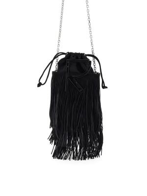 Roger Vivier Rv Fringe Bucket Bag