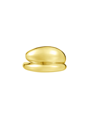 Dome Wrap Ring - Yellow Gold