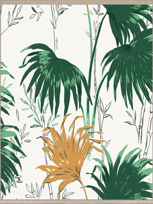 Paule Marrot Green And Yellow Palm Leaves 1