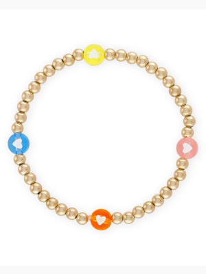 Summer Heartfelt Ball Bracelet