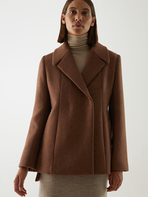 Alpaca-wool Mix Short Coat