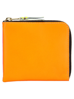 Comme Des Garçons Wallet Small Super Fluo Zip Wallet