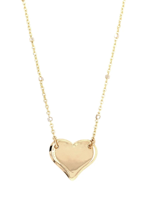 Julez Bryant 14k Gold Laza Heart Necklace