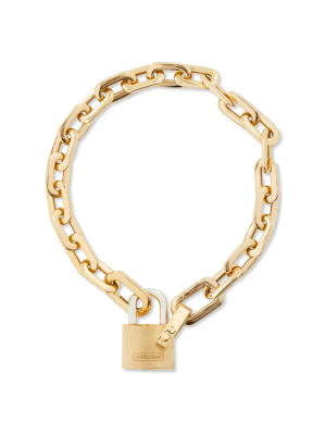 Ambush Small Padlock Chain Bracelet - Gold/gold