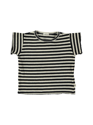 Knit Striped Baby T-shirt