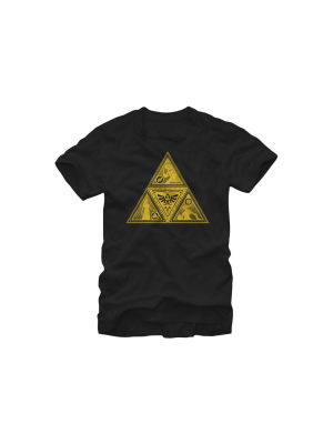 Men's Nintendo Legend Of Zelda Triforce Silhouette T-shirt