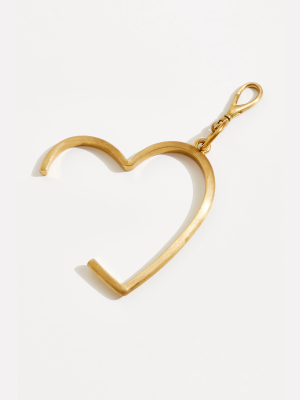 Brass Heart Button Pusher