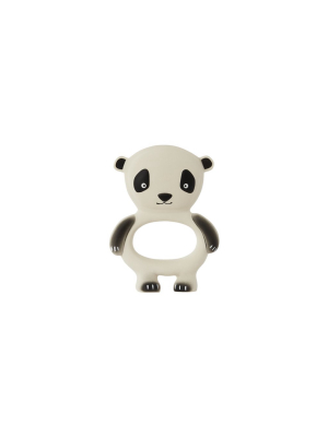 Panda Baby Teether - Offwhite / Black