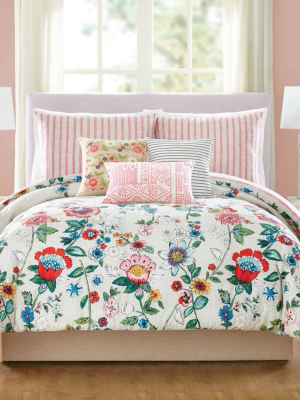 3pc Coral Floral Comforter Set - Vera Bradley