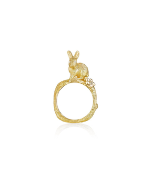 Wonderland Stackable Bunny Ring