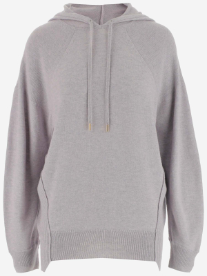 Stella Mccartney Step-hem Knitted Hoodie