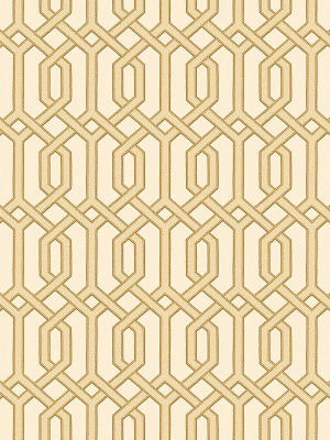 Bea Textured Geometric Wallpaper In Beige And Gold By Bd Wall