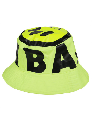 Barrow Logo Printed Wide Brim Bucket Hat