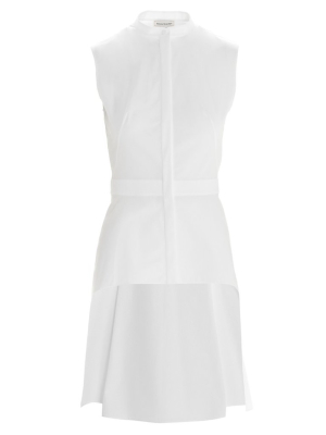 Alexander Mcqueen Asymmetric Poplin Shirt