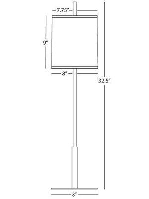 Echo Buffet Table Lamp In Various Finishes