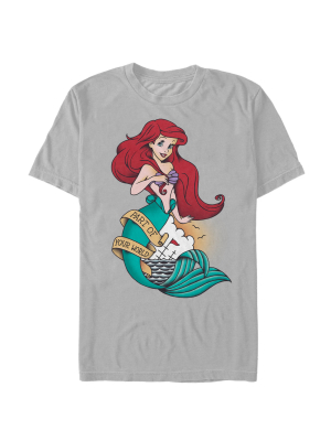 Men's The Little Mermaid Ariel Tattoo T-shirt