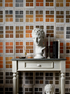 Traite Des Couleurs Wallpaper In Brown And Yellow From The Wallpaper Compendium Collection By Mind The Gap