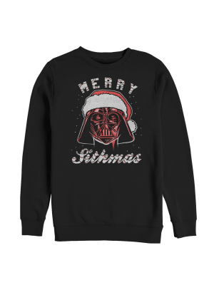 Men's Star Wars Christmas Santa Vader Sithmas Sweatshirt