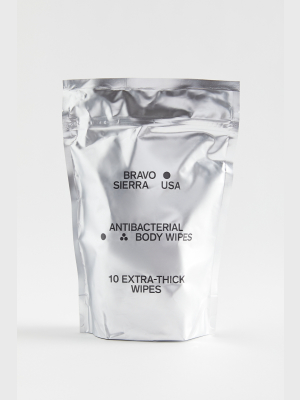 Bravo Sierra Antibacterial Body Wipes 10-pack