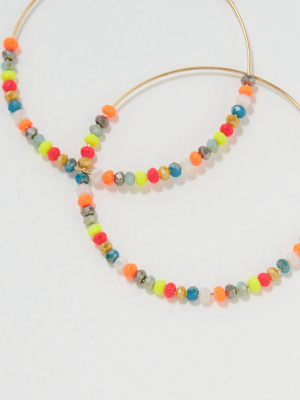 Aeo Beaded Hoop Earring