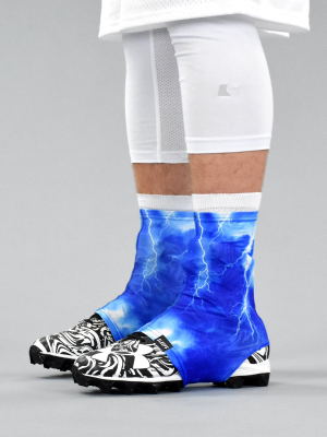 Blue Lightning Spats / Cleat Covers