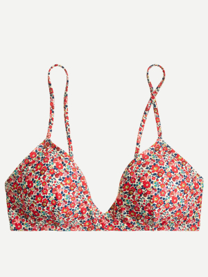 French Bikini Top In Liberty® Besty Ann Floral