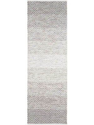 Montauk Light Gray/ivory Runner Rug