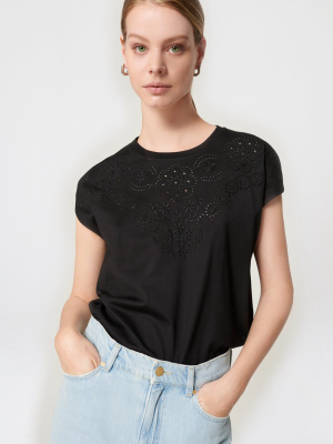 Cotton Broderie T-shirt