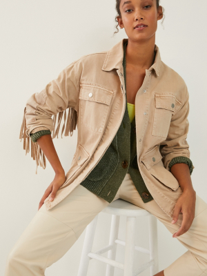 Marlowe Fringed Utility Jacket