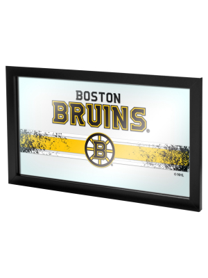 Nhl Boston Bruins Framed Logo Mirror