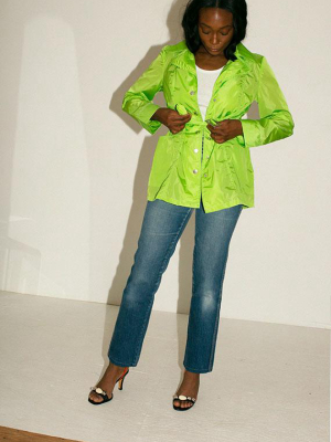 Lime Green Sherlock Trench