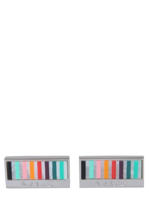 Paul Smith Striped Cufflinks