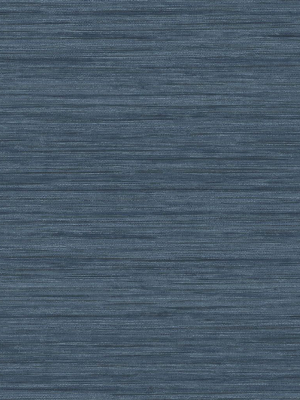 Barnaby Faux Grasscloth Wallpaper In Indigo From The Scott Living Collection By Brewster Home Fashions