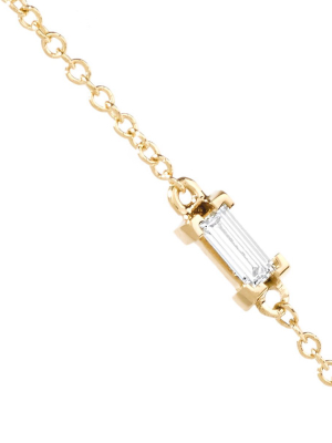 Single Baguette Chain Bracelet Y-d