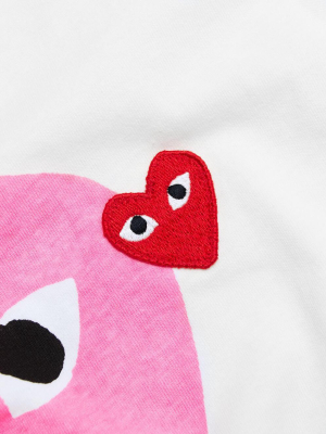 Heart Print & Patch T-shirt